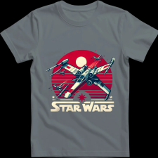 Createyou Star Wars X-Wing 4 - Férfi - Szürke - 2XL férfi póló