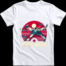 Createyou Star Wars X-Wing 4 - Gyermek - Fehér - L gyerek póló