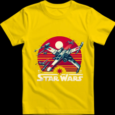 Createyou Star Wars X-Wing 4 - Gyermek - Sárga - XL gyerek póló