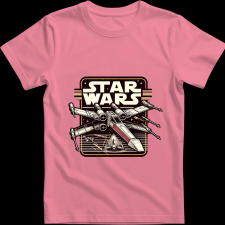 Createyou Star Wars X-Wing 5 - Férfi - Pink - L férfi póló