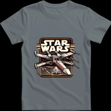 Createyou Star Wars X-Wing 5 - Férfi - Szürke - M férfi póló