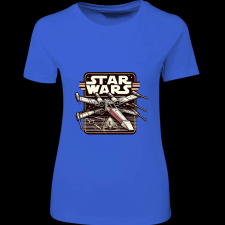 Createyou Star Wars X-Wing 5 - Női - Királykék - M női póló