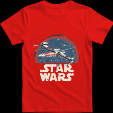 Createyou Star Wars X-Wing - Férfi - Piros - L