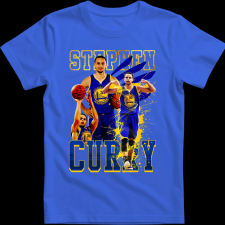Createyou STEPHEN CURRY - Gyermek - Királykék - XL gyerek póló