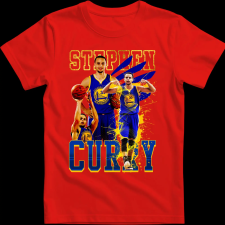 Createyou STEPHEN CURRY - Gyermek - Piros - S gyerek póló