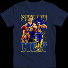 Createyou STEPHEN CURRY - Gyermek - Sötétkék - S gyerek póló