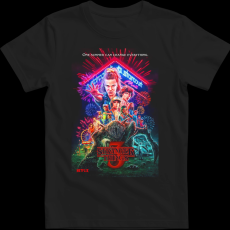 Createyou Stranger Things 2 - Férfi - Fekete - 2XL