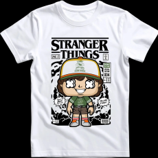 Createyou Stranger Things Dustin - Férfi - Fehér - 3XL