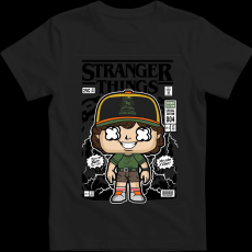 Createyou Stranger Things Dustin - Férfi - Fekete - L