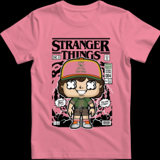 Createyou Stranger Things Dustin - Férfi - Pink - S férfi póló