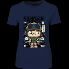 Createyou Stranger Things Dustin - Női - Sötétkék - XL női póló