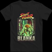 Createyou Street Fighter Blanka 2 - Gyermek - Fekete - XS gyerek póló