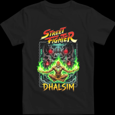 Createyou Street Fighter Dhalsim - Férfi - Fekete - XL férfi póló