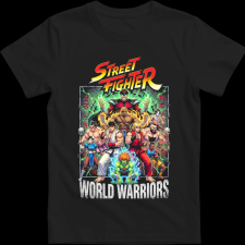 Createyou Street Fighter - Férfi - Fekete - L férfi póló