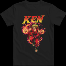 Createyou Street Fighter Ken 2 - Gyermek - Fekete - M