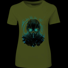 Createyou Sub Zero Mortal Kombat - Női - Sötétzöld - 2XL