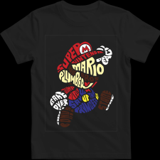 Createyou Super Mario - Férfi - Fekete - XL férfi póló