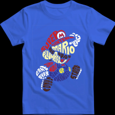 Createyou Super Mario - Férfi - Királykék - S férfi póló