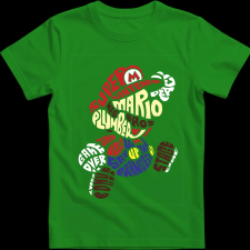 Createyou Super Mario - Férfi - Zöld - M férfi póló