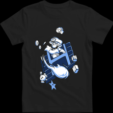 Createyou Super Mario Fire ball - Férfi - Fekete - 2XL