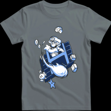 Createyou Super Mario Fire ball - Férfi - Szürke - M