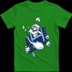 Createyou Super Mario Fire ball - Férfi - Zöld - 2XL