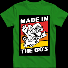 Createyou Super Mario Land - Férfi - Zöld - M férfi póló