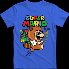 Createyou Super Mario mosómedve - Gyermek - Királykék - M gyerek póló