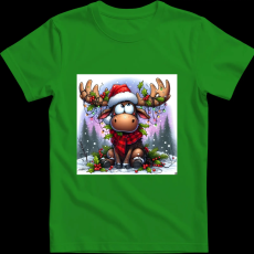 Createyou Szarvas, már megint itt van... - Férfi - Zöld - 2XL