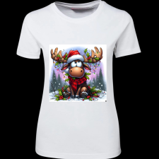 Createyou Szarvas, már megint itt van... - Női - Fehér - S női póló