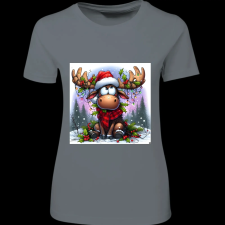 Createyou Szarvas, már megint itt van... - Női - Szürke - 2XL női póló