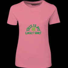 Createyou This is my Lucky Shirt - Női , Pink , 2XL női póló