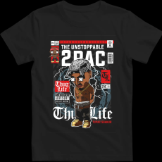 Createyou Tupac - Férfi - Fekete - 2XL