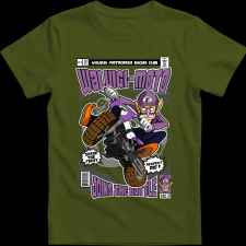 Createyou Waluigi Motocross - Férfi - Sötétzöld - L férfi póló