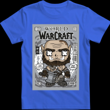 Createyou War Craft - Gyermek - Királykék - XS gyerek póló