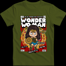 Createyou Wonder Woman - Gyermek - Sötétzöld - XL