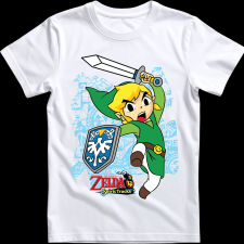 Createyou Zelda Spirit Track - Link - Férfi - Fehér - M férfi póló