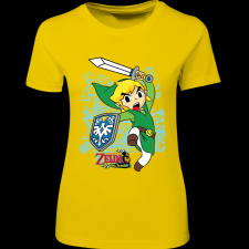 Createyou Zelda Spirit Track - Link - Női - Sárga - 2XL női póló