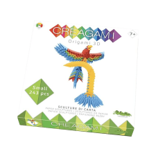 CreativaMente Creagami - 3D origami készlet, Papagáj (kicsi) társasjáték