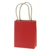 Creative Dísztasak CREATIVE Classic Simple S 12x15x5,5 cm kraft egyszínű piros sodort füles