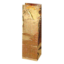 Creative Italtasak Special hologram 13x36x9 cm egyszínű arany sodort füles ajándéktasak