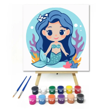Creative Land Kft Álmodozó sellőlány - gyerek számfestő készlet kreatív és készségfejlesztő