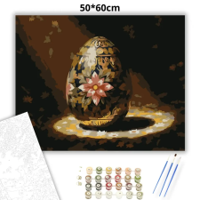 Creative Land Kft Aranyozott hímes tojás - számfestő készlet – 50×60 cm (Keretre feszítve) kreatív és készségfejlesztő