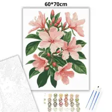 Creative Land Kft Azálea virágzás - számfestő készlet – 60×70 cm (Keretre feszítve) kreatív és készségfejlesztő