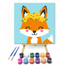 Creative Land Kft Bájos róka koszorúja - gyerek számfestő készlet kreatív és készségfejlesztő