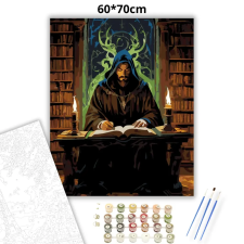 Creative Land Kft Baljós varázskönyv - számfestő készlet – 60×70 cm (Keretre feszítve) kreatív és készségfejlesztő