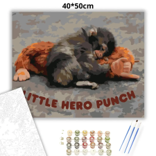 Creative Land Kft Biztonságban – Punch álma - számfestő készlet – 50×60 cm (Keret nélkül) kreatív és készségfejlesztő