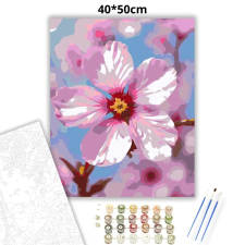 Creative Land Kft Cseresznyevirág ragyogása - számfestő készlet – 40×50 cm (Keretre feszítve) kreatív és készségfejlesztő