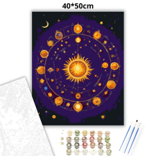 Creative Land Kft Csillagjegyek gyűrűje - számfestő készlet kreatív és készségfejlesztő