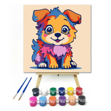 Creative Land Kft Csillogó szemű kutyus - gyerek számfestő készlet kreatív és készségfejlesztő